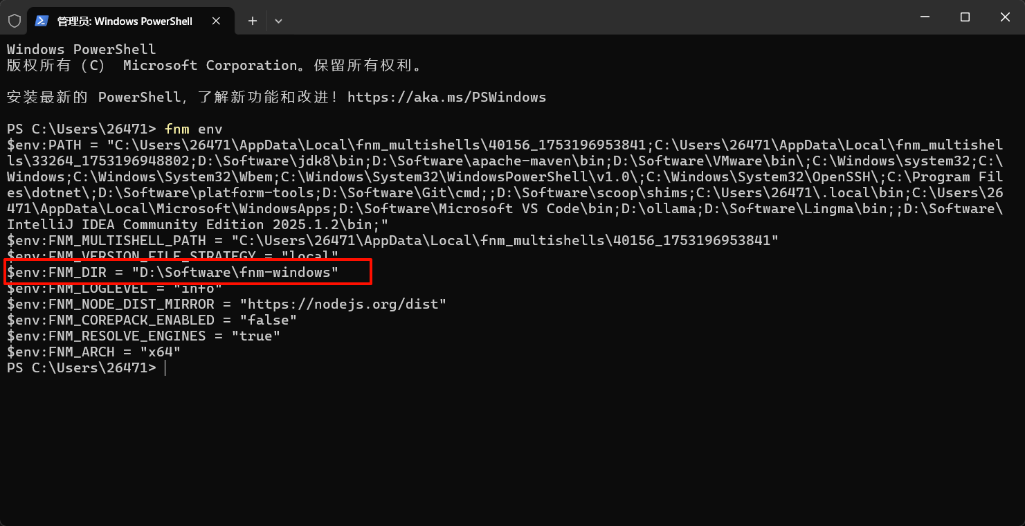 在项目目录中运行 npm install 命令重新安装所有依赖的命令行截图